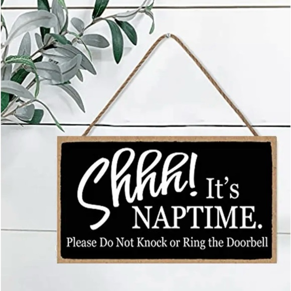 SHHHH ITS NAP TIME SIGN - Picture 3 of 5